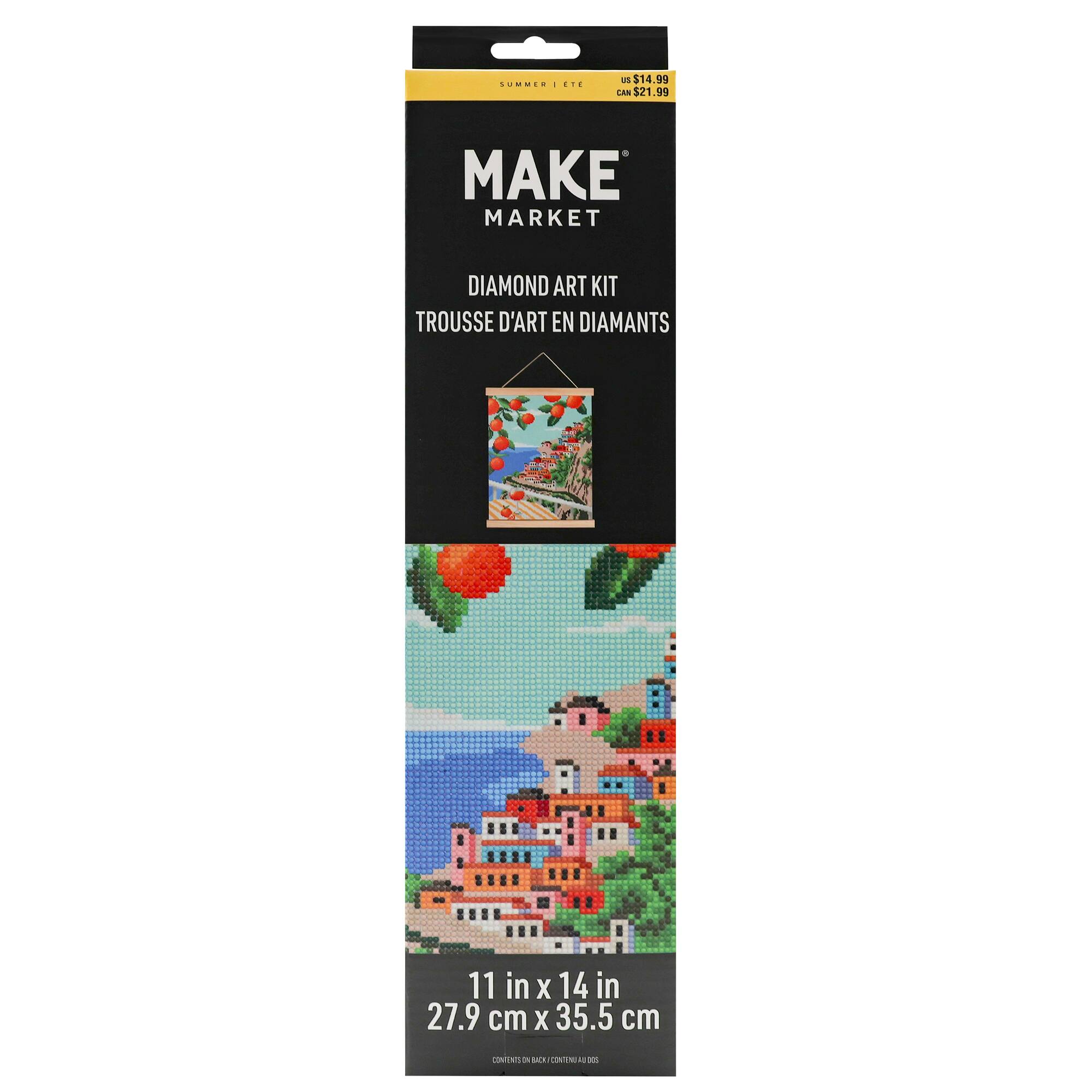 11" x 14" Orange Coast Diamond Art Kit by Make Market®